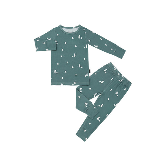 Bamboo Long Sleeve Pajama Set- Tiny Trees