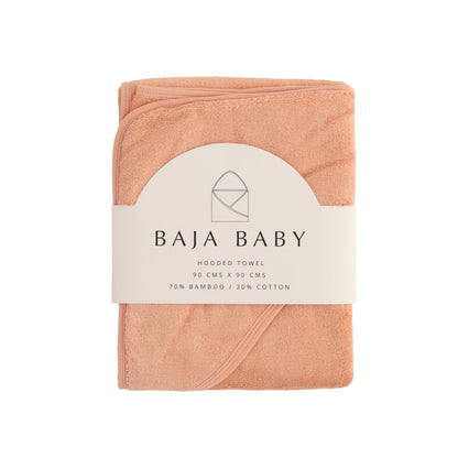 Bamboo & Cotton Hooded Towel- Citrus