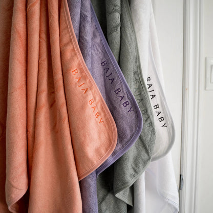 Bamboo & Cotton Hooded Towel- Citrus