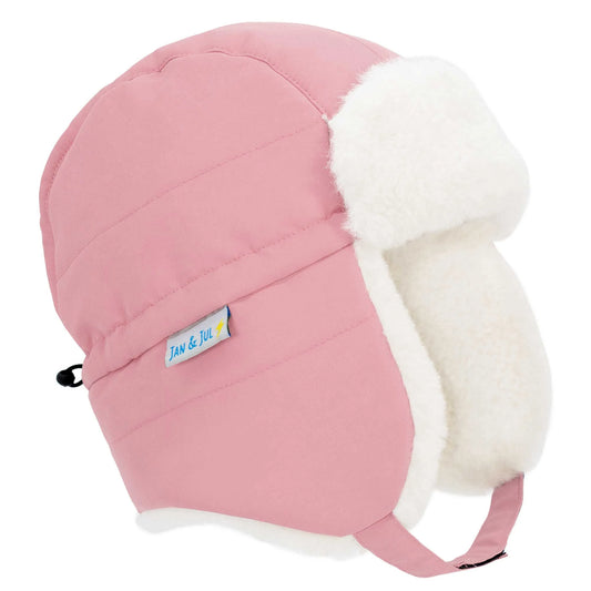 Toasty-Dry Trapper Hat- Dusty Pink