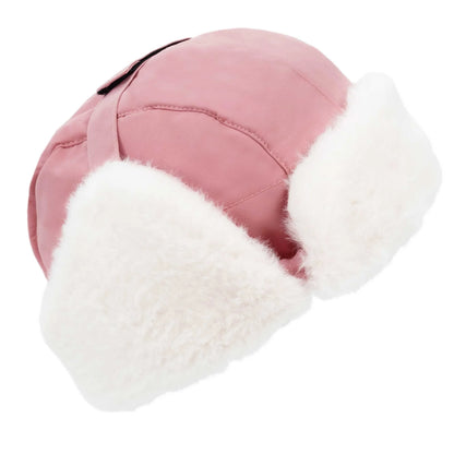 Toasty-Dry Trapper Hat- Dusty Pink