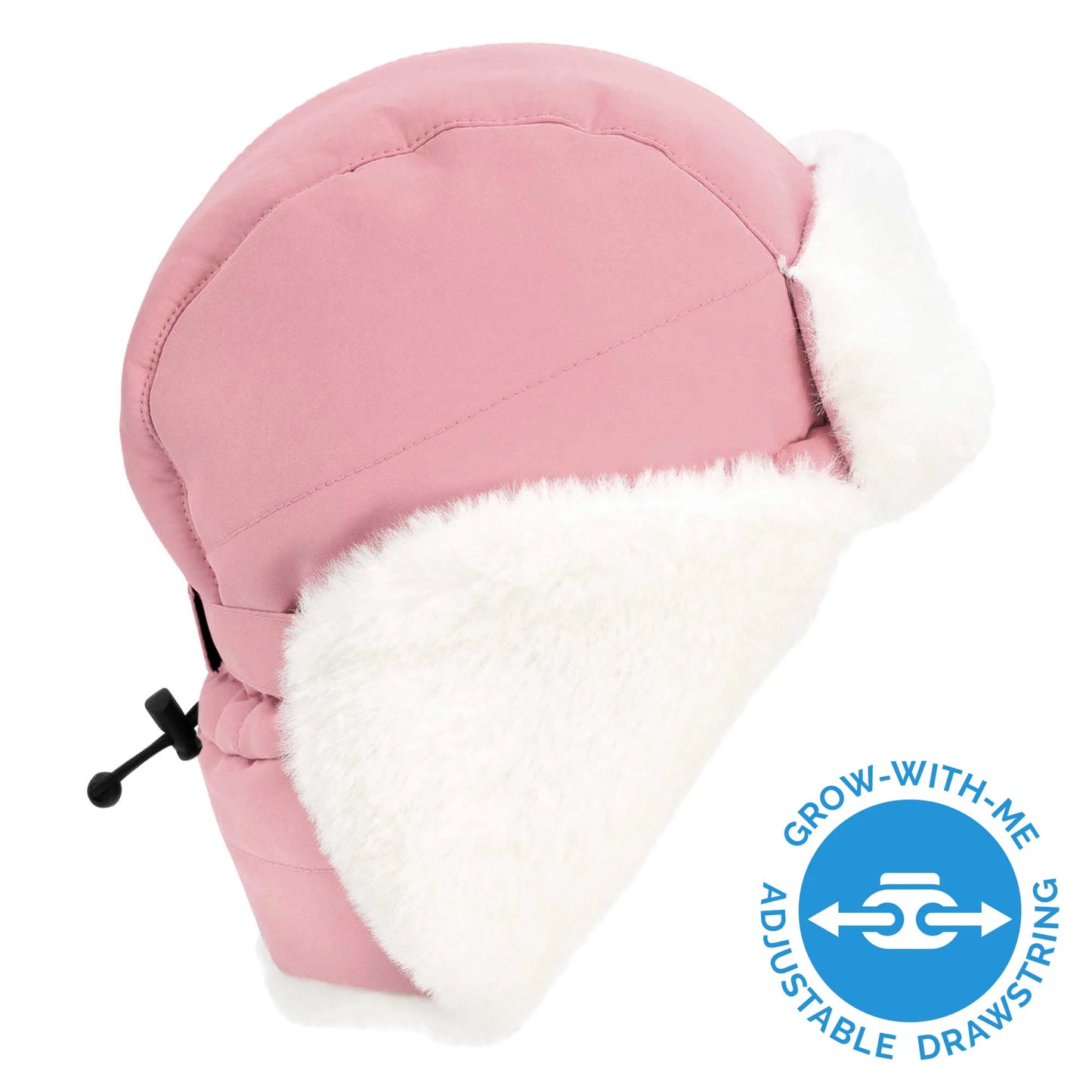 Toasty-Dry Trapper Hat- Dusty Pink