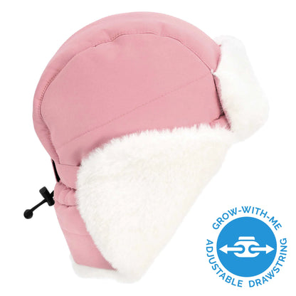 Toasty-Dry Trapper Hat- Dusty Pink