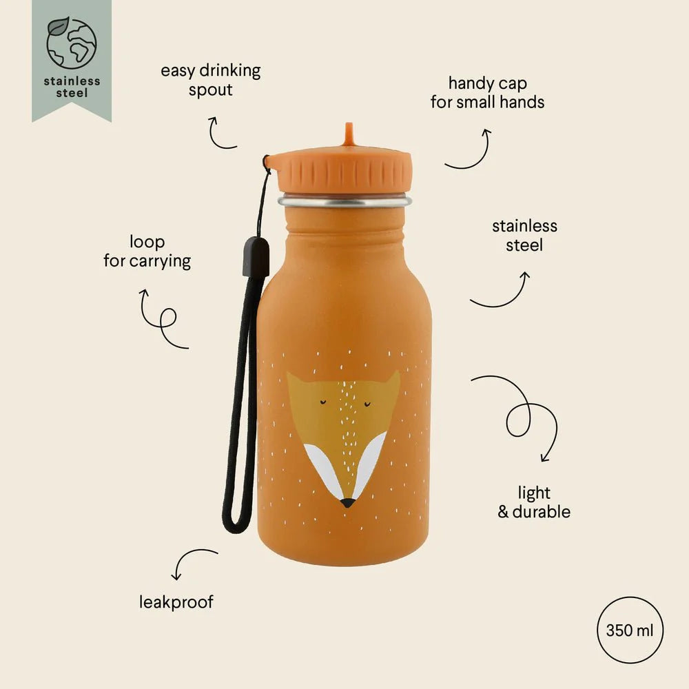 Stainless Steel 350ml Water Bottle- Mr. Fox