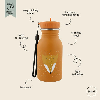Stainless Steel 350ml Water Bottle- Mr. Fox