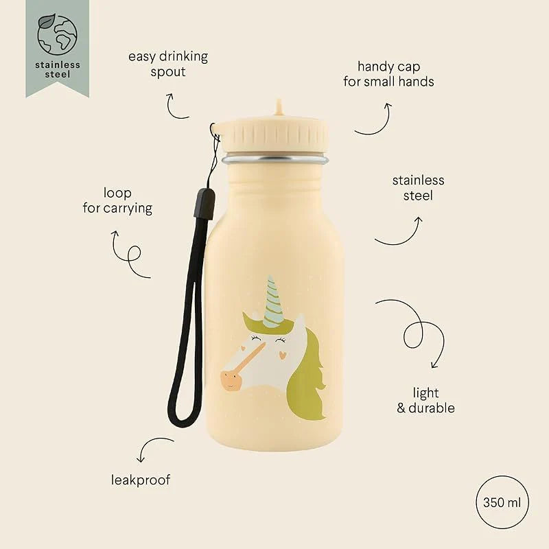 Stainless Steel 350ml Water Bottle- Mrs. Unicorn