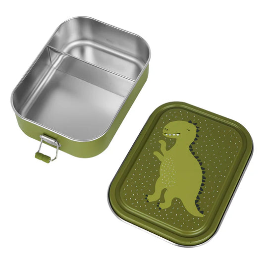 Divided Steel Lunch Box- Mr. Dino