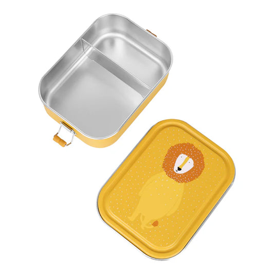 Divided Steel Lunch Box- Mr. Lion