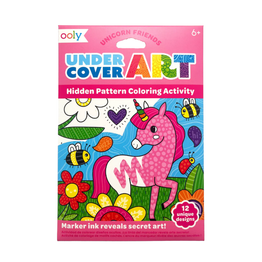 Undercover Art Hidden Pattern Colouring Cards- Unicorn Friends
