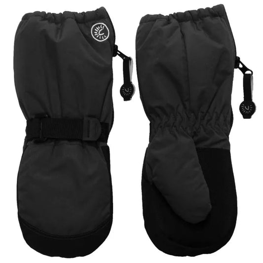 Long Cuff Winter Mitts- Black
