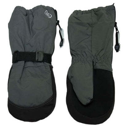 Long Cuff Winter Mitts- Charcoal