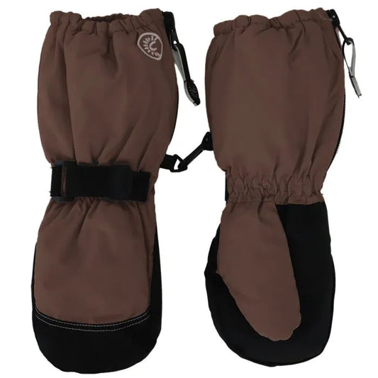Long Cuff Winter Mitts- Coffee