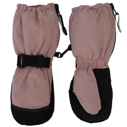 Long Cuff Winter Mitts- Rose