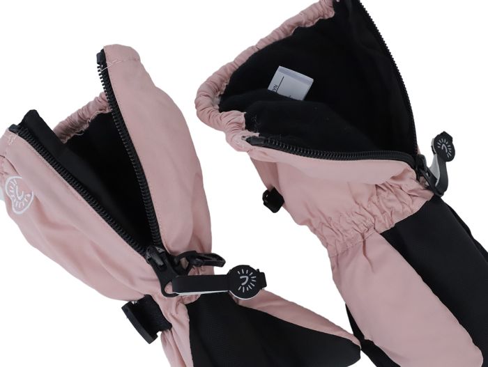 Long Cuff Winter Mitts- Rose
