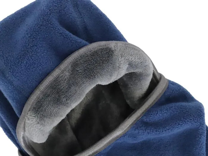 Multi-Functional Fleece Balaclava- Denim Blue