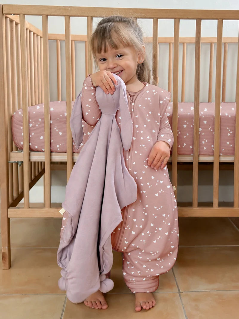 1.0 TOG Footie Sleep Sack- Hearts