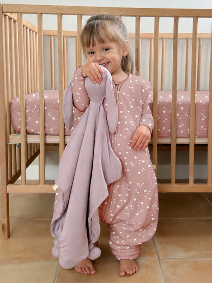 1.0 TOG Footie Sleep Sack- Hearts