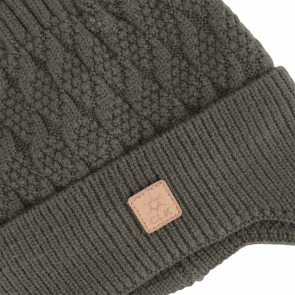 Plush-Lined Knit Soft Touch Hat- Moss