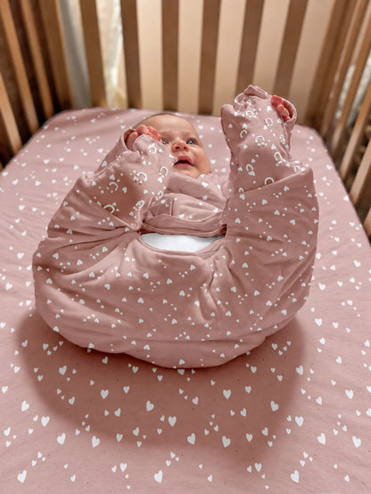 1.0 TOG Footie Sleep Sack- Hearts