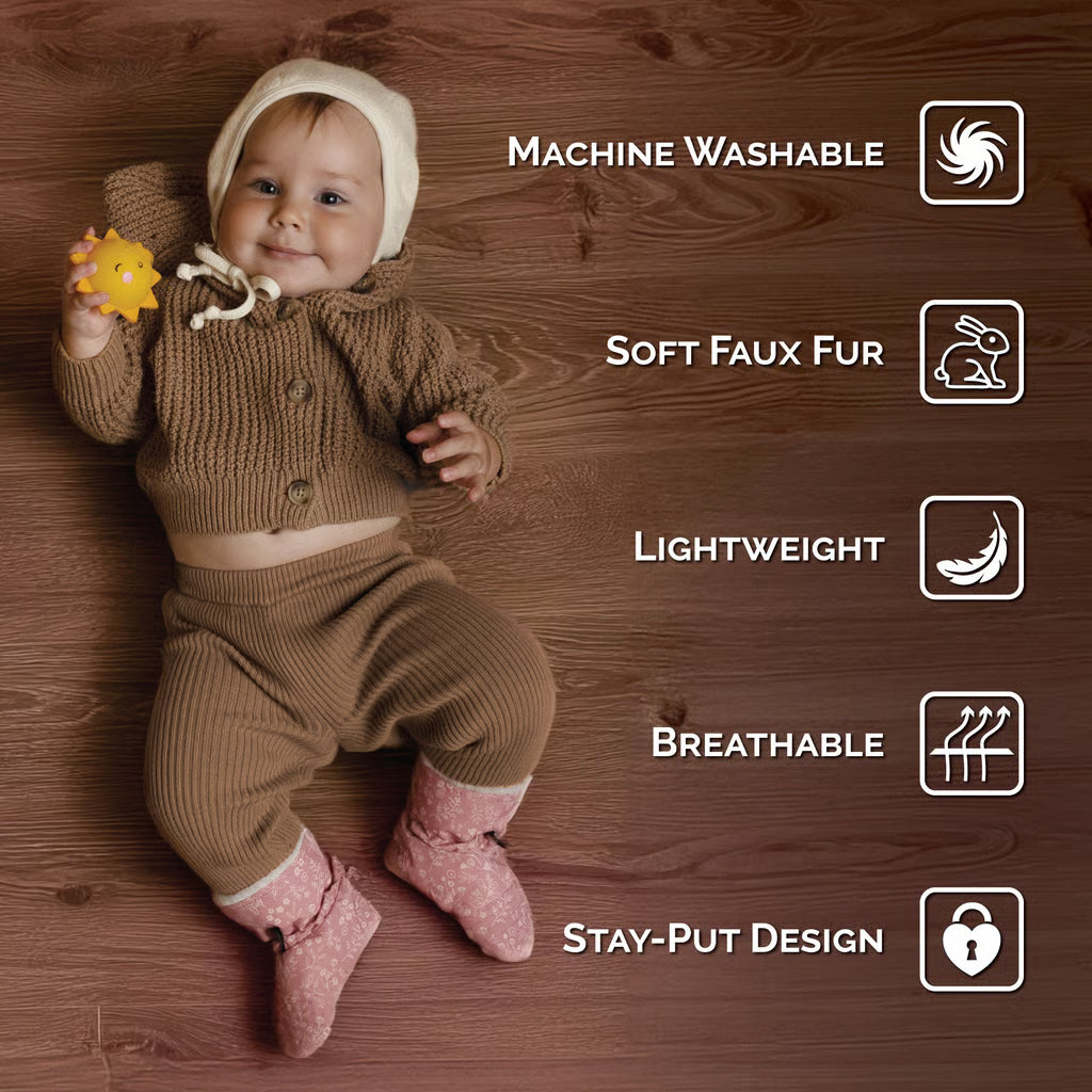 Stay-Put Winter Booties- Dark Spruce