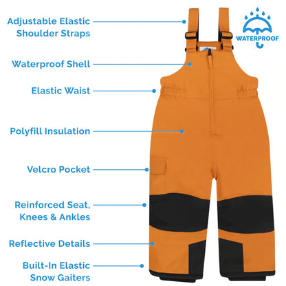 Toasty-Dry Snow Bib Pants- Dark Navy