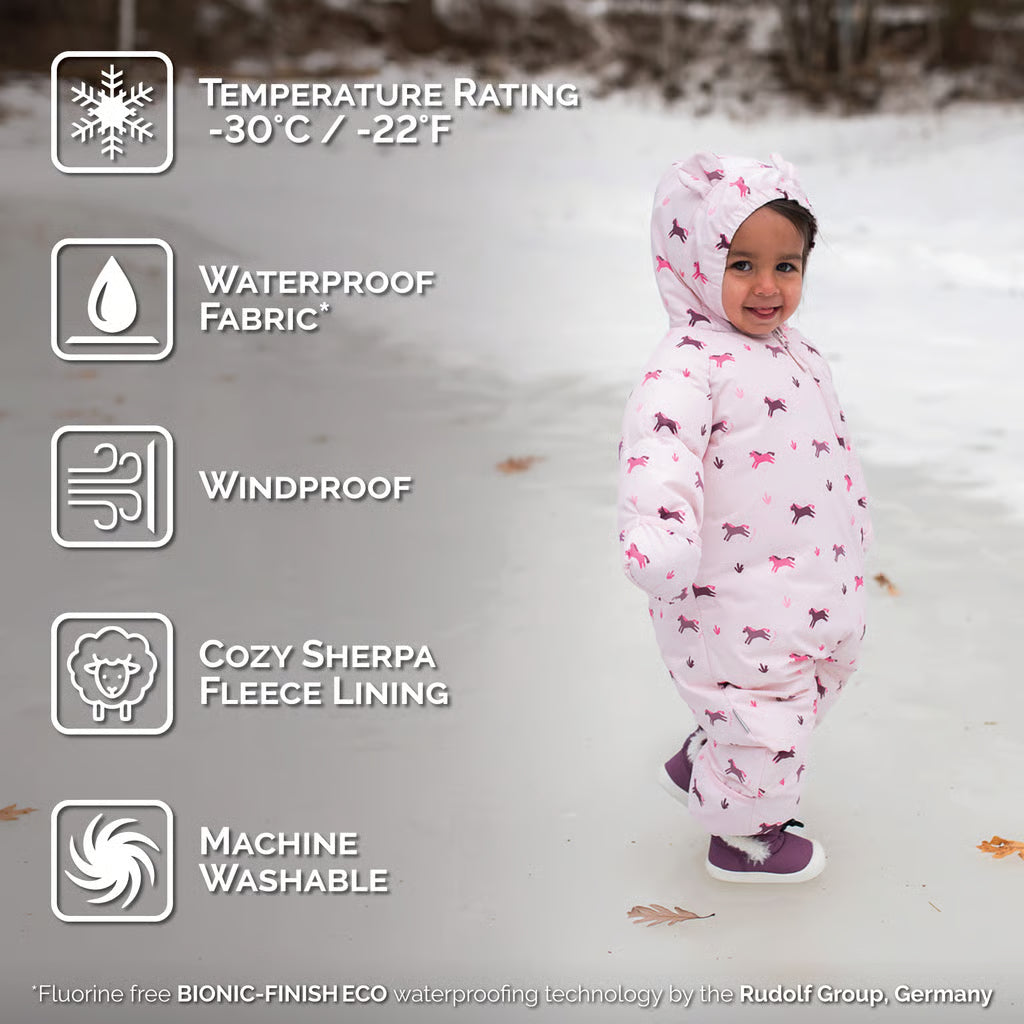 Toasty-Dry 1pc. Baby Snowsuit- Home Sweet Home