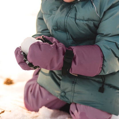 Toasty-Dry Waterproof Winter Mittens- Dark Plum