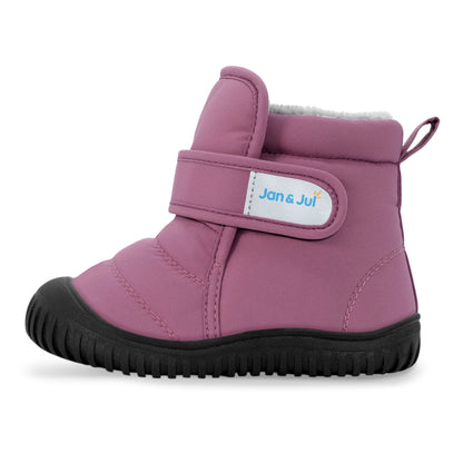 Kids Insulated Ankle Boots- Dark Plum