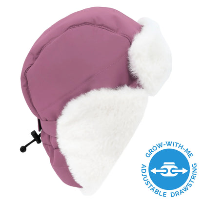 Toasty-Dry Trapper Hat- Dark Plum
