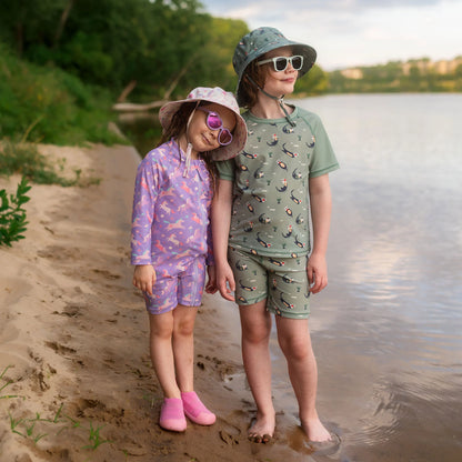 Kids UV Swim Trunks- Otter