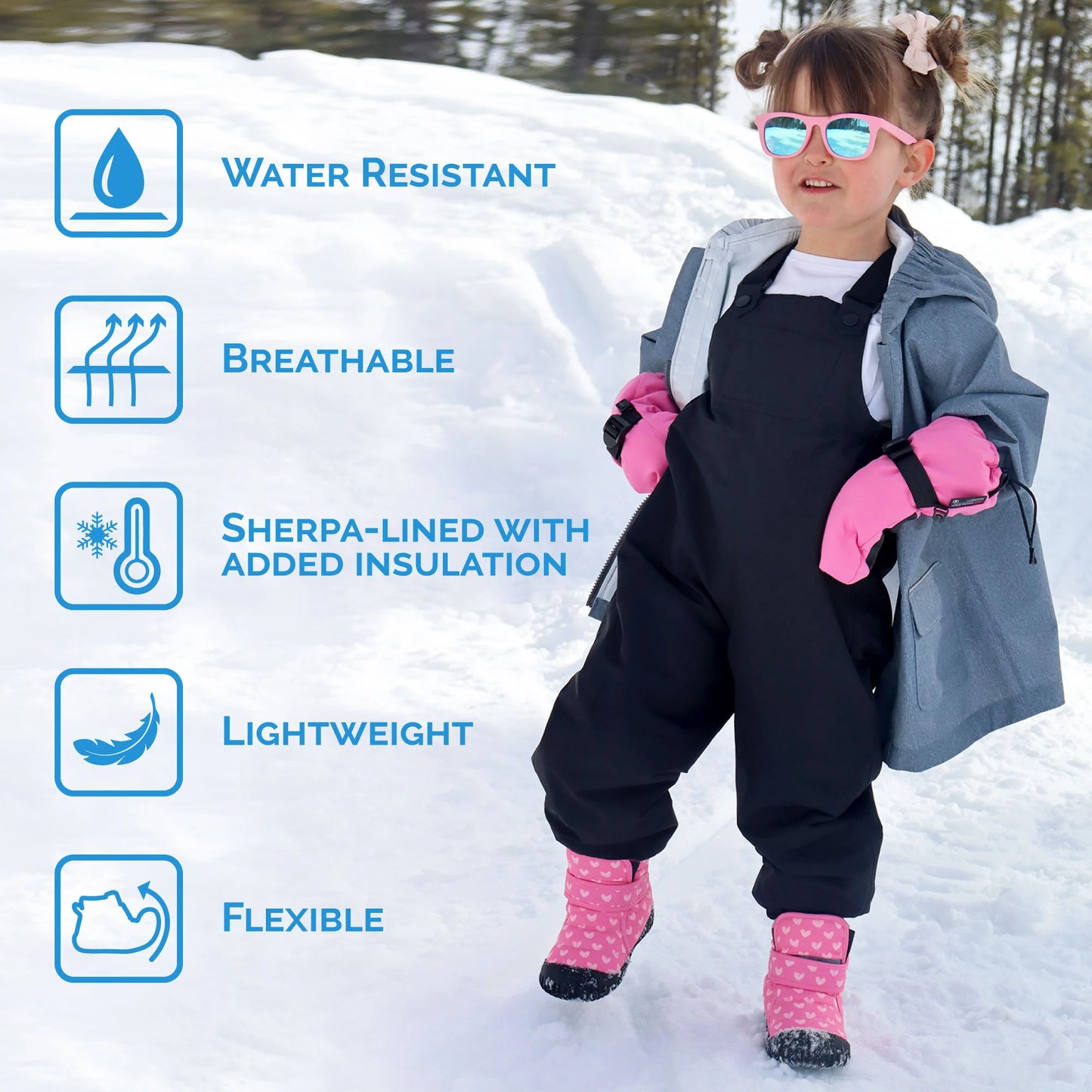 Kids Insulated Ankle Boots- Dark Plum