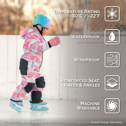 Toasty-Dry 1pc. Kids Snowsuit- Snow Fox