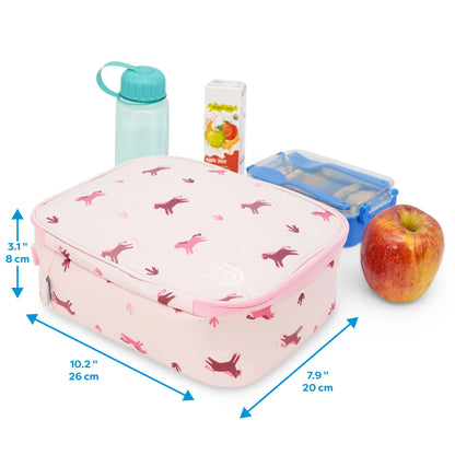 Kids Lunch Bag- Pink Ponies