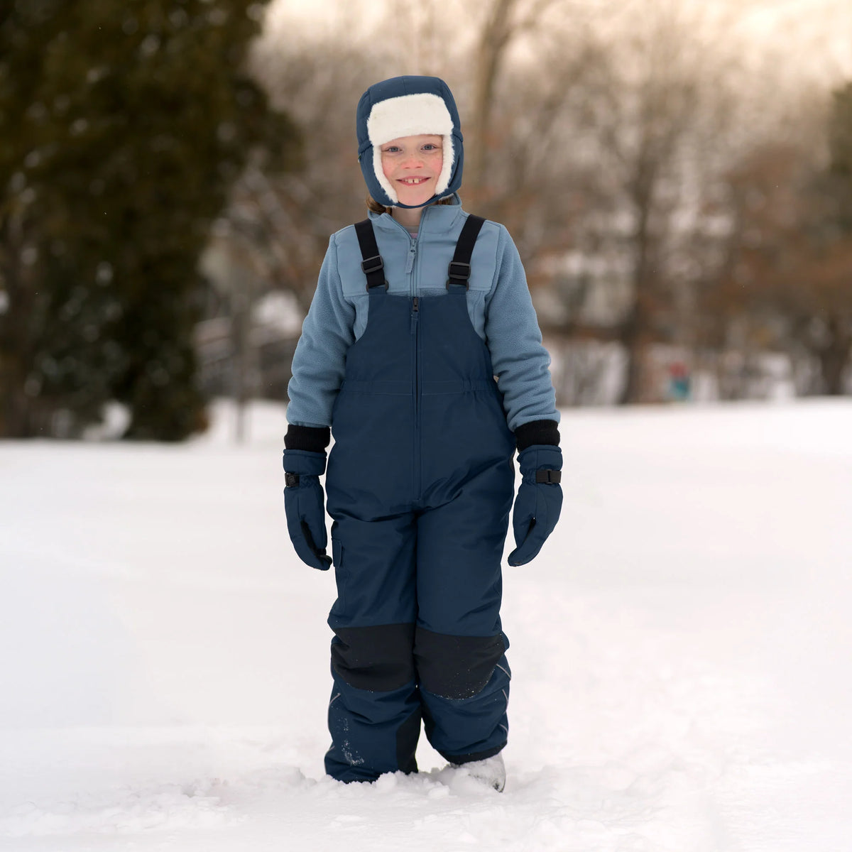 Toasty-Dry Snow Bib Pants- Dark Navy