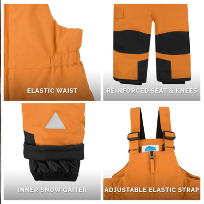 Toasty-Dry Snow Bib Pants- Dark Plum