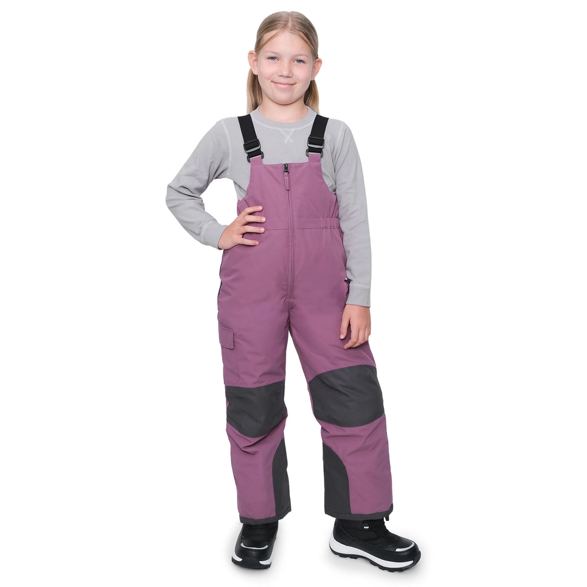 Toasty-Dry Snow Bib Pants- Dark Plum