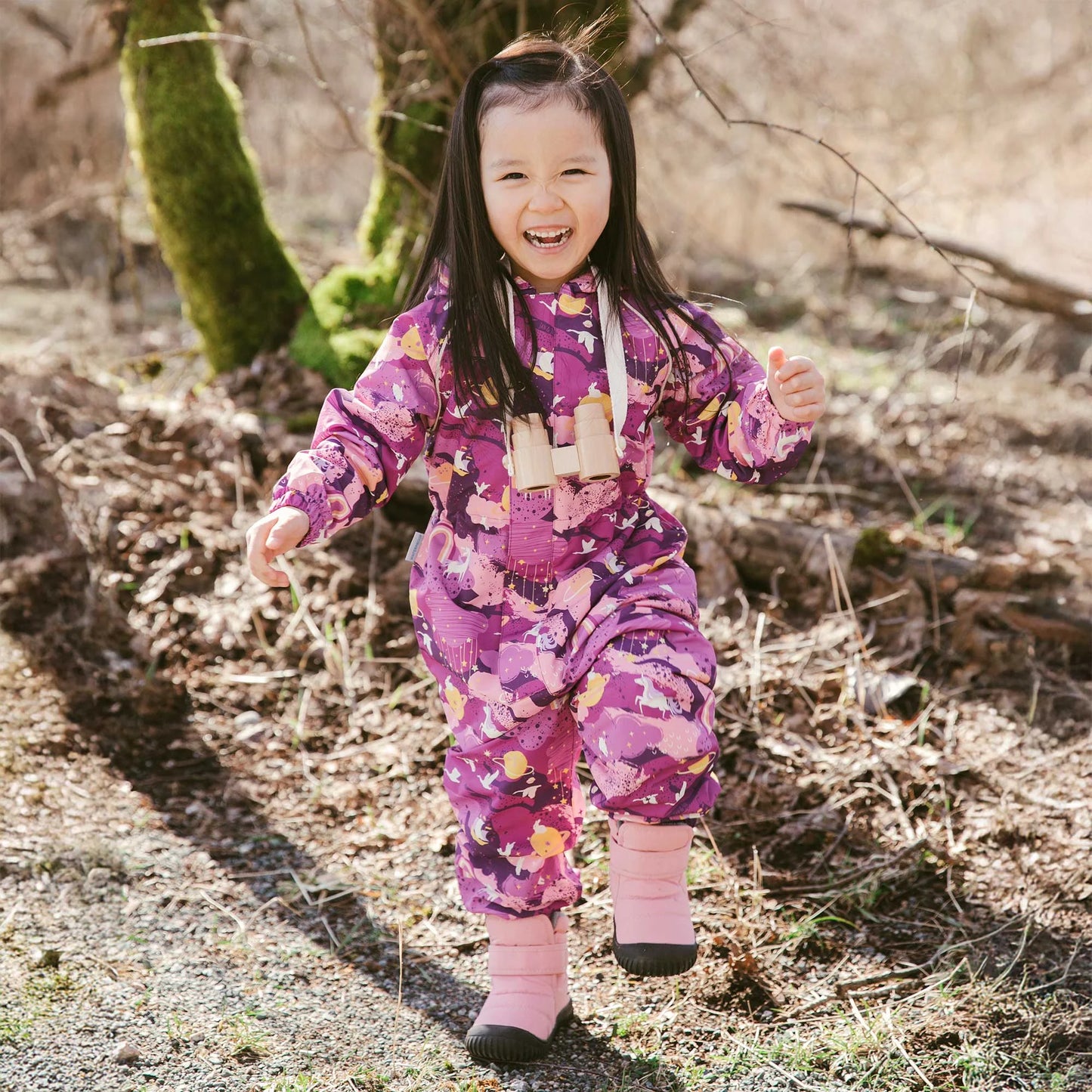 Fleece-Lined Rain Suit- Purple Dream