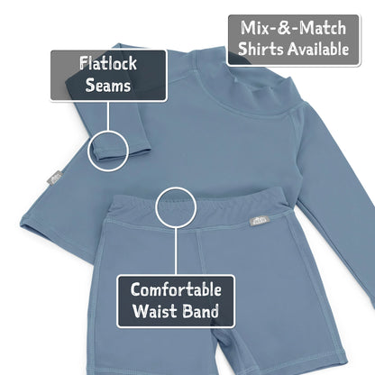 Kids UV Swim Trunks- Otter