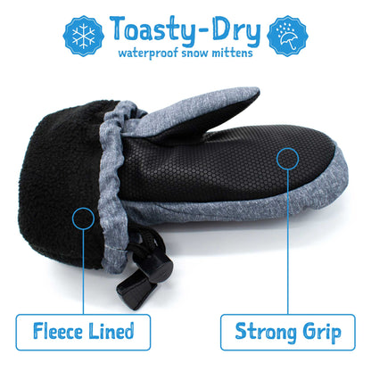 Toasty-Dry Waterproof Winter Mittens- Dark Plum
