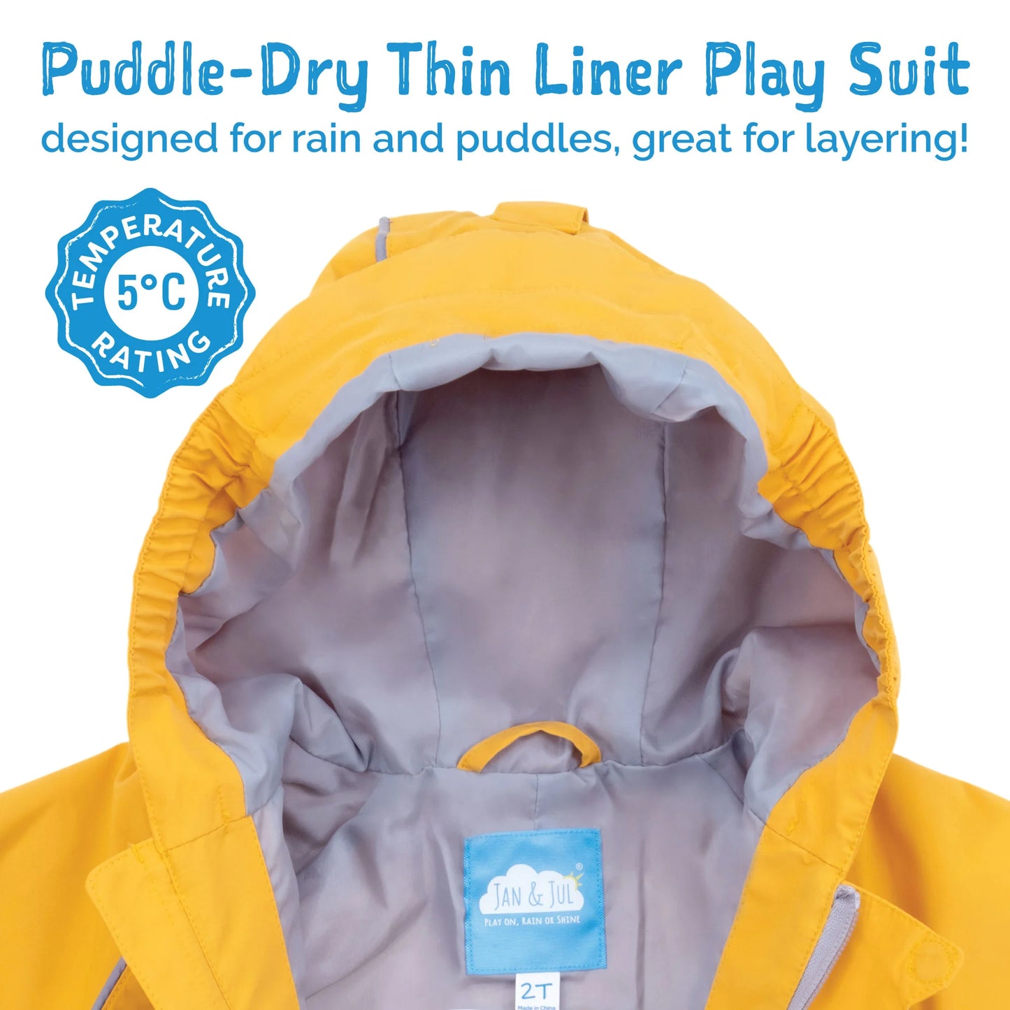 Thin-Lined Rain Suit- Prairie Flowers