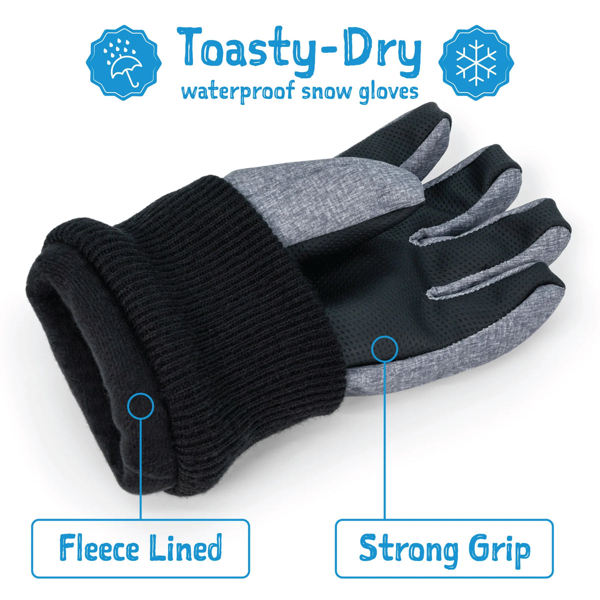 Toasty-Dry Waterproof Winter Gloves- Trailblazers