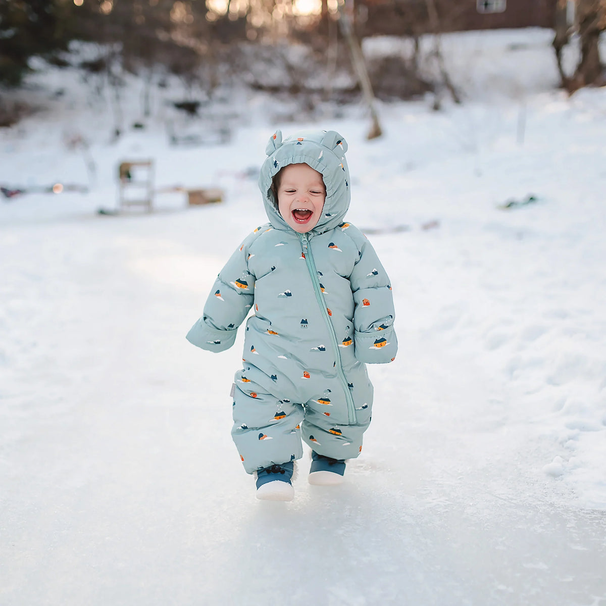 Toasty-Dry 1pc. Baby Snowsuit- Home Sweet Home