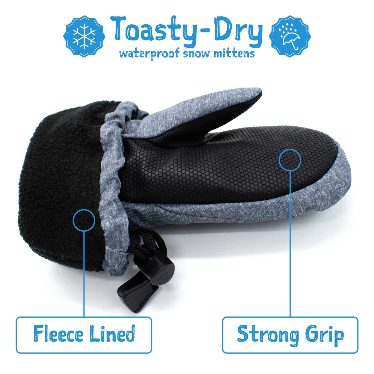 Toasty-Dry Waterproof Winter Mittens- Dark Spruce