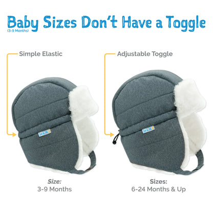 Toasty-Dry Trapper Hat- Dusty Blue