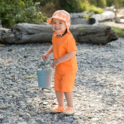 Kids UV Swim Trunks- Bright Orange
