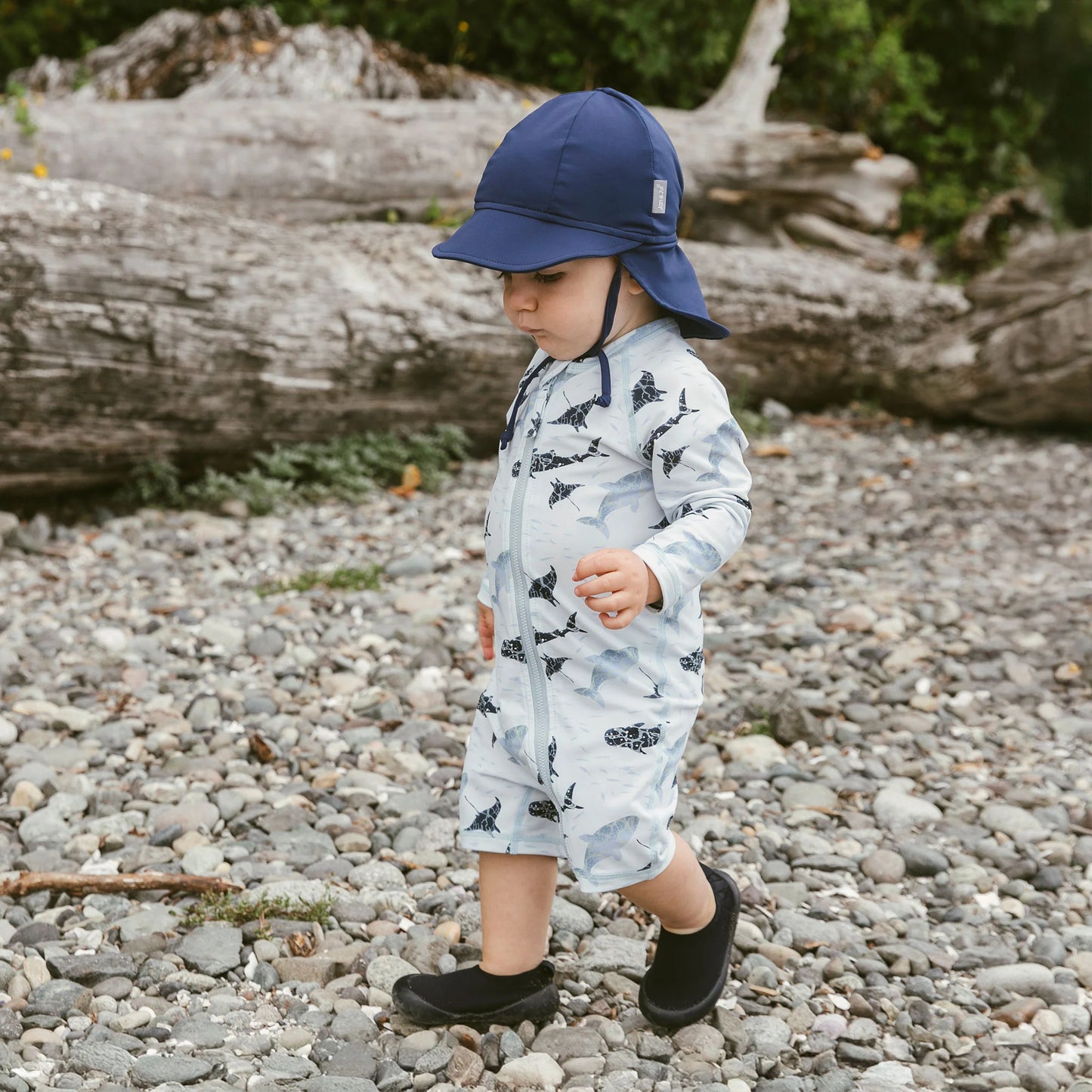 Sun & Splash UV Jumpsuit- Whale Play