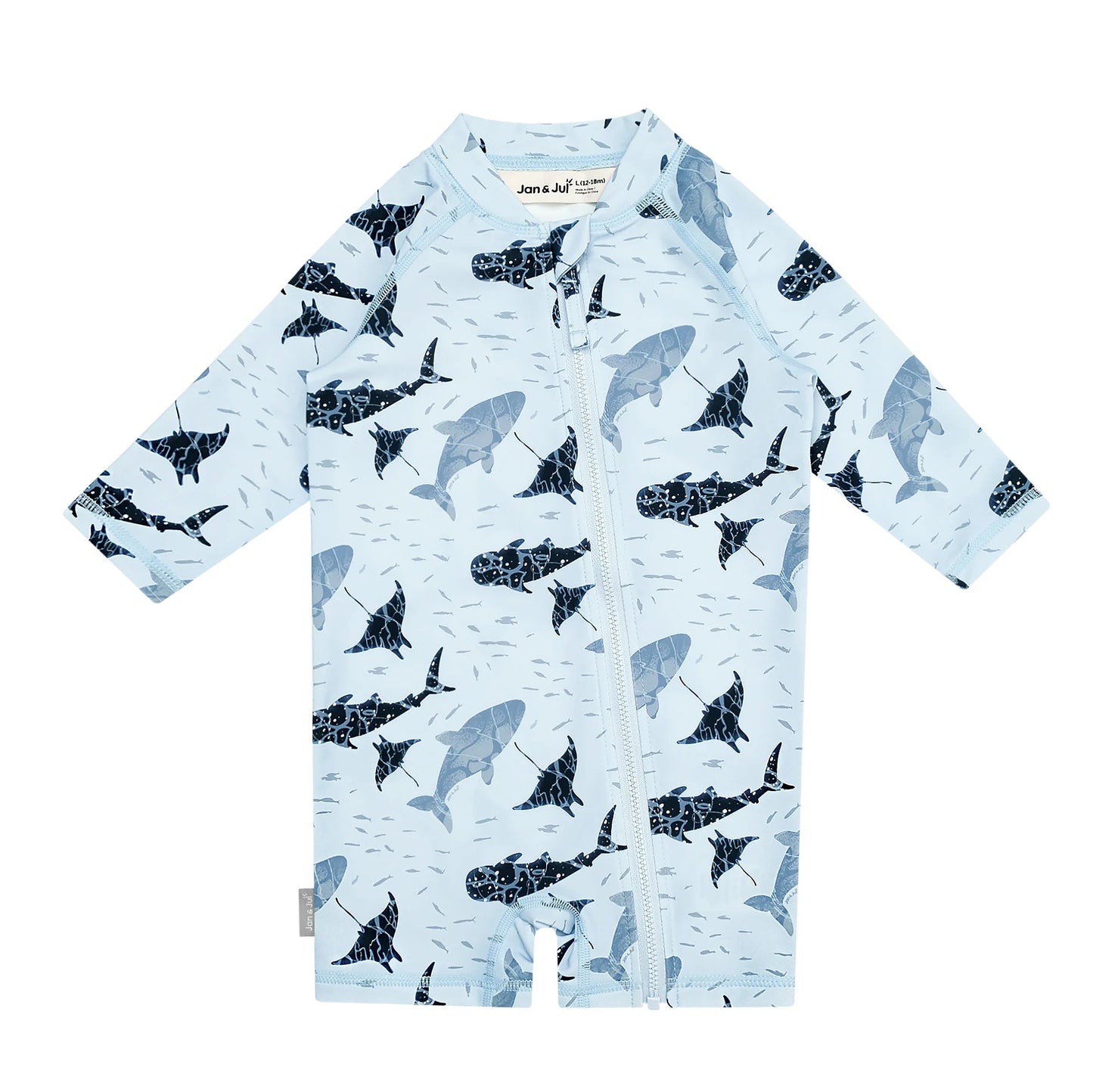 Sun & Splash UV Jumpsuit- Whale Play