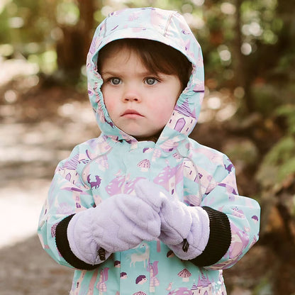 Fleece Cuff Mitts- Lavender