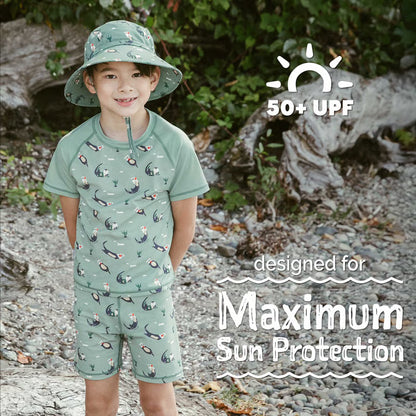 Kids UV Swim Trunks- Otter