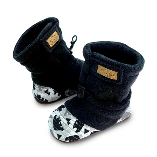 Stay-Put Cozy Baby Booties- Bear